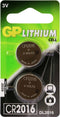GP Lithium Knoopcel Batterij CR2016 3 V 2-Blister