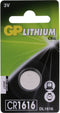 GP Lithium knoopcel CR1616 blister 1