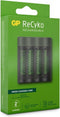 GP ReCyko Batterijlader - Snellader - (USB) M451 4-slot incl. 4 x AAA 950 mAh - Oplaadbare batterijen - Batterij oplader