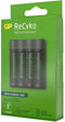 GP ReCyko Batterijlader - Snellader - (USB) M451 4-slot incl. 4 x AAA 950 mAh - Oplaadbare batterijen - Batterij oplader