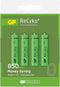 GP ReCyko Rechargeable AAA batterijen - Oplaadbare batterijen AAA (850mAh) - 4 stuks