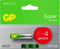 GP Super Alkaline batterij - AAA - 10-pack - actieblister(6+4)