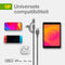 GP USB-laadkabel USB 2.0 USB-A stekker, Apple Lightning stekker, USB-micro-B stekker, USB-C stekker 1.00 m Grijs GPCBCY