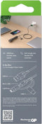 GP USB-laadkabel USB 2.0 USB-A stekker, Apple Lightning stekker, USB-micro-B stekker, USB-C stekker 1.00 m Grijs GPCBCY