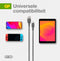 GP USB-laadkabel USB 2.0 USB-A stekker, USB-C stekker 1.00 m Grijs GPCBCC1NGYUSB191