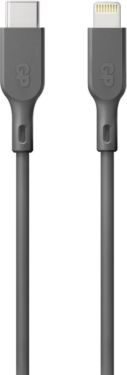 GP USB-laadkabel USB 2.0 USB-C stekker, Apple Lightning stekker 1.00 m Grijs GPCBCL1PGYUSB221