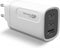 GP USB snellaadadapter met 1 x USB-A en 2 x USB-C aansluiting, incl. wereldreisadapter en USB-C laadkabel, max. 65 watt