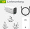 GP USB snellaadadapter met 1 x USB-A en 2 x USB-C aansluiting, incl. wereldreisadapter en USB-C laadkabel, max. 65 watt