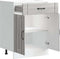 vidaXL - Keuken - onderkast - Lucca - bewerkt - hout - grijs - sonoma - eikenkleur