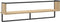 vidaXL - Wandschap - met - stang - 100x25x30 - cm - sonoma - eikenkleurig