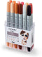 COPIC Marker Ciao Set 12 Stuks Huidskleuren - Stiften Set Alcoholbasis - Markerset - Professionele Markers