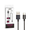 V-TAC VT-5322-B USB Cable - Type C - Silver Series - Black - 1M