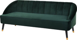 ALSVAG - Driezitsbank - Smaragdgroen - Fluweel