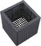 vidaXL - Plantenbakken - verhoogd - 3 - st - poly - rattan - zwart