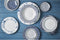 Laura Ashley Blueprint Collectables Serviesset 4 persoons - Servies - 12 Delig - Kerstservies porselein