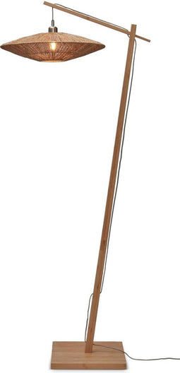 GOOD&MOJO Vloerlamp Iguazu - Bamboe/Jute - 78x55x176cm - - Staande lampen voor Woonkamer - Slaapkamer