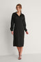Na-kd Buttoned Midi Dress - Jurk met knoopsluiting - Zwart