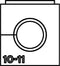 HellermannTyton VP-S_10-11_Ins-sgl-PL-BK (20) Enkele doorvoertule Halogeenvrij Kunststof Zwart 20 stuk(s)