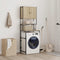 vidaXL - Wasmachinekast - 68x48,5x194 - cm - sonoma - eikenkleurig