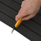 vidaXL - Ligbed - Zelfklevend - Donkergrijs - & - Zwart - 240x60 - cm - EVA - Schuim