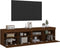 vidaXL - Tv-wandmeubels - met - LED - 2 - st - 80x30x40 - cm - bruin - eikenkleur