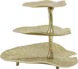Light & Living Etagere LEAF - 3laags - 33x33x28cm - goud