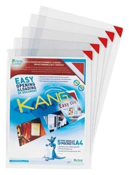Djois - Presenteerhoes Kang Easy Clic A4 - Voordeelverpakking (6 stuks)