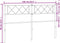 vidaXL - Hoofdbord - 160 - cm - metaal - wit