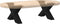 vidaXL - Salontafelpoten - 2 - st - X-vormig - 60x(30-31) - cm - staal - zwart