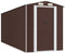 vidaXL - Tuinschuur - 192x523x223 - cm - gegalvaniseerd - staal - donkerbruin
