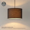 Home Sweet Home Bling Lampenkap - Cilinder - E27 - 50/25cm - Zwart