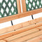 vidaXL - Tuinbank - 116 - cm - massief - vurenhout - en - staal