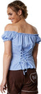 Dressforfun Rosi M - Kostuumblouse - Korte mouwen carmenhals - Geruit