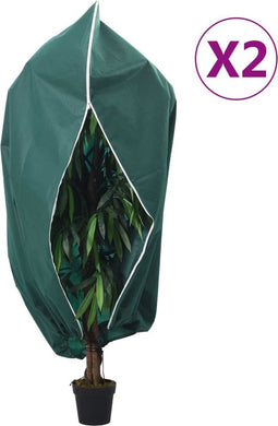 vidaXL - Plantenhoezen - met - ritssluiting - 2 - st - 70 - g/m² - 2,36x2 - m