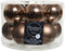 Kerstballen glas d5 cm walnoot 12st kerst
