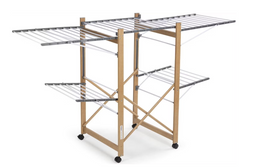 Vitapur Opvouwbaar Droogrek - 178 x 61 x 104 cm - Verrijdbaar en Compact
