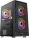 Aerocool Graphite V2 - Midi-Tower - 3x RGB fans - zwart