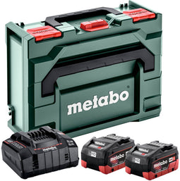 Metabo 685142000 - Accu 2x LiHD 18 V / 10 Ah - Oplader ASC 145 - metaBOX 215