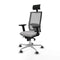 Bureaustoel met hoofdsteun Piqueras y Crespo 2D086G1 Lichtgrijs