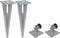 vidaXL - Gaashek - met - palen - 25x1 - m - gegalvaniseerd - staal