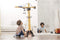 Dickie Toys - Giant Constructie Kraan 120 cm - Afstandsbediening 350° draaiend - Geel zwart