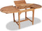 vidaXL - Tuintafel - verlengbaar - (110-160)x80x75 - cm - massief - teakhout