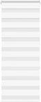 vidaXL - Zebra - rolgordijn - 55x150 - cm - stofbreedte - 50,9 - cm - polyester - wit