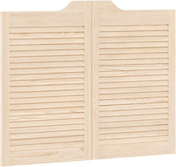 vidaXL - Draaideuren - louvredesign - 1-paar - 80x100 - cm - massief - grenenhout