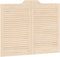 vidaXL - Draaideuren - louvredesign - 1-paar - 80x100 - cm - massief - grenenhout