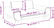 vidaXL Kinderbank 70x45x33 cm fluweel donkergrijs