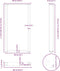 vidaXL - Salontafelpoten - 2 - st - U-vormig - 60x(110-111) - cm - staal - zwart