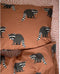 Studio Ditte Hoeslaken Flow 90x200cm - Roze/Roestbruin