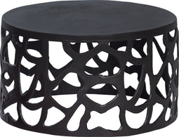 WOOOD Jasper Salontafel - Metaal - Zwart - 37x64x64