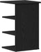 vidaXL - Zijkast - Zwarte - Eik - 35x35x55 - cm - Bewerkt - hout